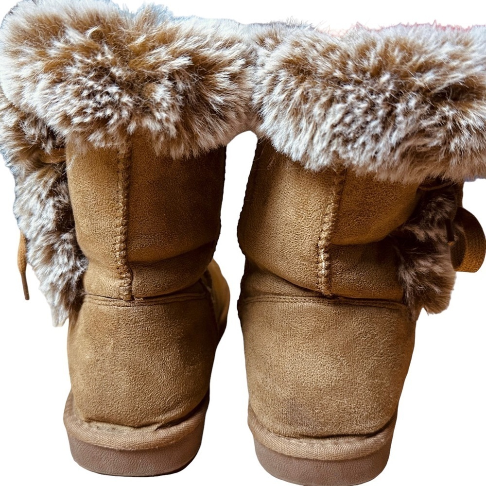 Furry Mid-Calf Winter Slip-On Boots - Picture 10 of 14